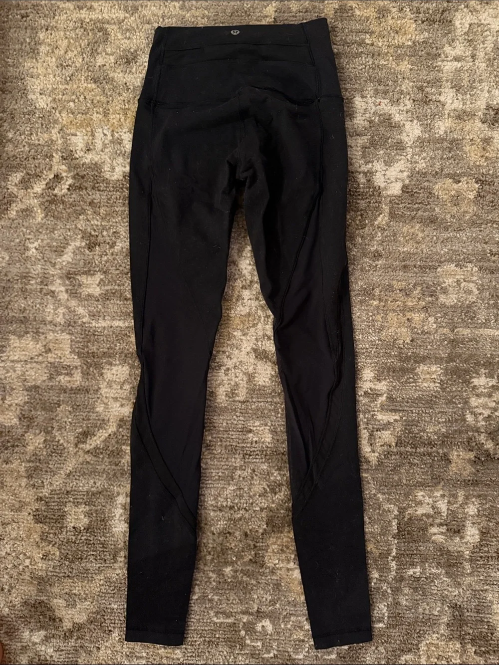 lululemon athletica Black High-Waist Leggings mesh on back